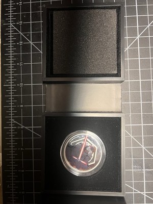 2024 Agoro Star Wars Rey vs. Kylo Ren 1 oz Colorized Silver Medallion