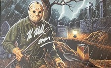 Friday the 13th KANE HODDER SIGNED 7 1/2 x 12 FOAM BOARD