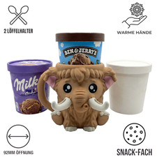 Mammut Eisbecher-Halter für Ben & Jerry's – 3D-Druck | Eiszeit | Nie kalte Hände