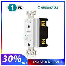 20Amp GFCI Outlet Tamper-Resistant GFI Duplex Receptacles with LED Indicator ETL