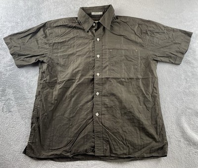Vintage Orvis Hemd Herren Größe Large XL Grün Fliegenfischen Oberteil