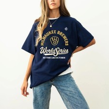 NEW Milwaukee Brewers Navy 2026 World Series T-Shirt