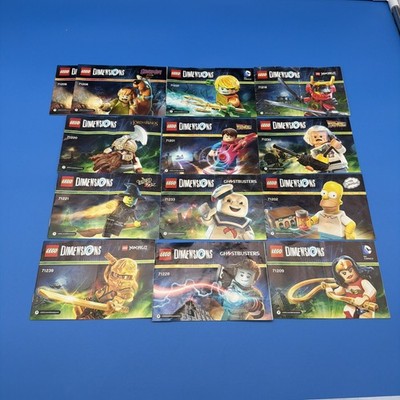 Lego Dimensions - Lot of 13 INSTRUCTION MANUAL BOOKLETS ONLY!