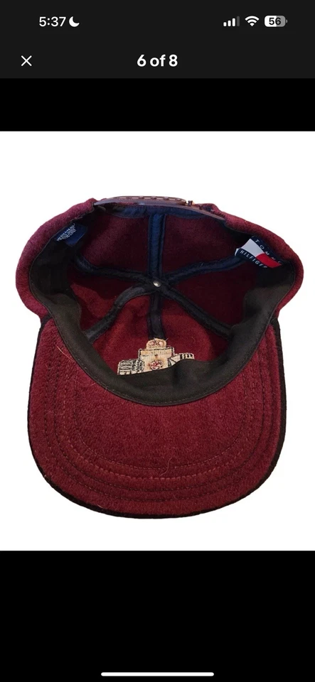Cresta de sombrero de lana Tommy Hilfiger vintage, difícil de encontrar Foto 3 de 3
