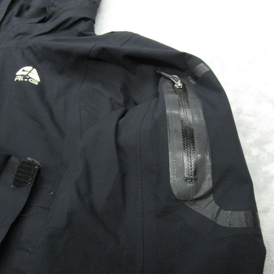 Chaqueta Nike Gortex para mujer mediana 8-10 negra paquete ligero capucha impermeable ACG DE COLECCIÓN Foto 4 de 4