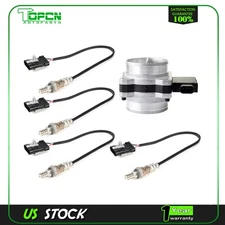 For 1996 Cadillac Fleetwood 5.7L 4pcs Oxygen o2 02 + Mass Airflow MAF Sensor