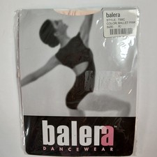 NWT Balera T99C Girls Ballet Pink Nylon Ballet Dance Tights Child Size IC