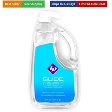 ID Glide 64 fl oz Water Based Personal Lubricant Hypoallergenic Lube for Men ...