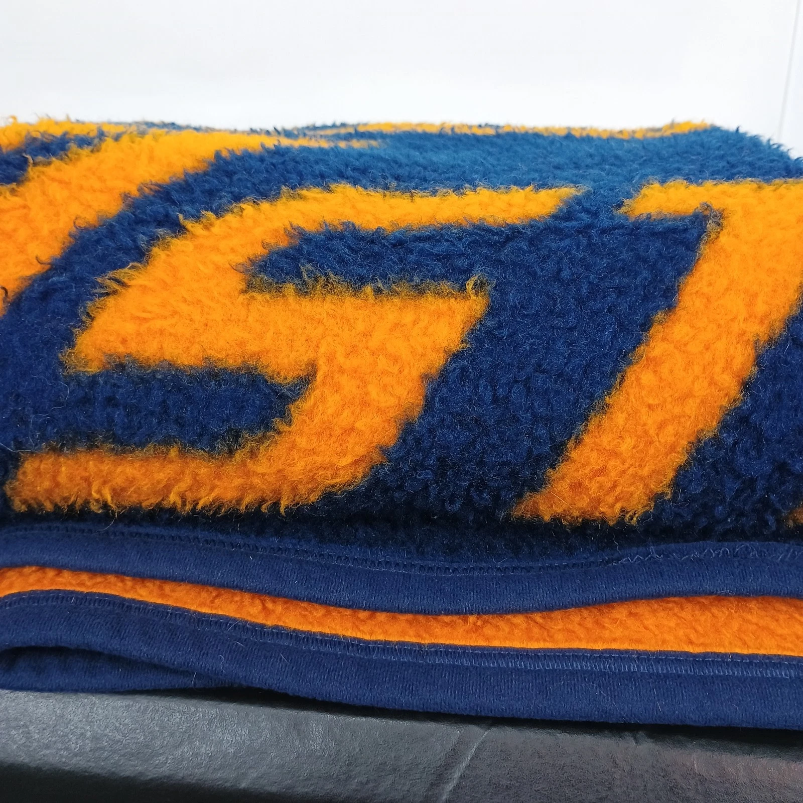Vintage 1994 Houston Astros Biederlack Fleece Throw Blanket 48 X 55" Navy/Orange