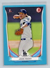 2014 Bowman Draft Picks & Prospects Blue John Richy 198/399 Los Angeles Dodgers