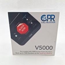 CPR Call Blocker V5000 Phone Call Blocking Device Preloaded Scam Calls Black