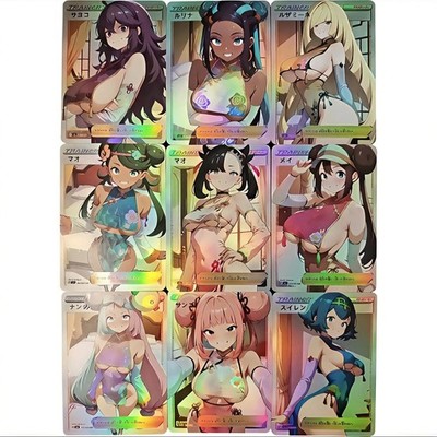 Anime Waifu 9er Set Pokemon Sexy Anime TCG Hentai Hot naruto yugioh one piece