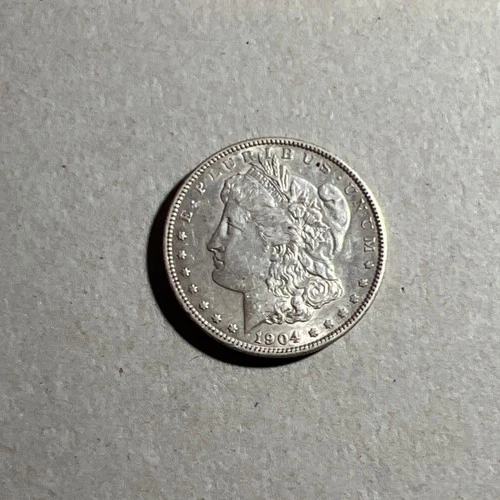 1904 Morgan Silver Dollar $1 0.9 Fineness 90% Silver Philadelphia Coin