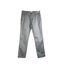 Tucker  Tale Chinos Pants Boys 14 Gray Flat Front Classic Adjustable Waist