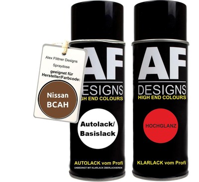 Spraydose für Nissan BCAH Golden Ginger Metallic Basislack Klarlack Sprühdose 40