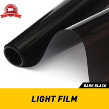 12"X 72" Gloss Black Dark Smoke Headlight Taillight Fog Light Tint Film Vinyl