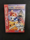 Sonic Spinball (Sega Genesis, 1993) Game Cartridge & Case Manual- Tested!