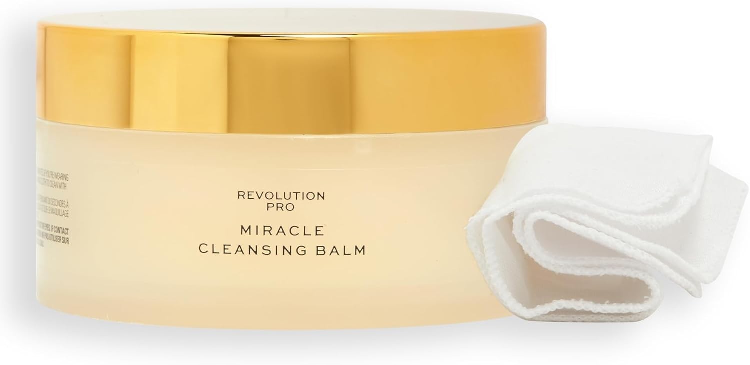 REVOLUTION PRO MIRACLE CLEANSING FACE BALM HYDRATING NOURISHING WITH CLOTH 100g