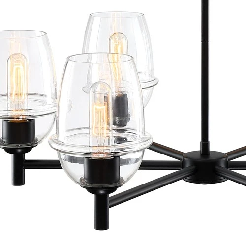 Designers Fountain D310M-6CH Summer Jazz 6 Light 28"W Chandelier - Black - Picture 4 of 10