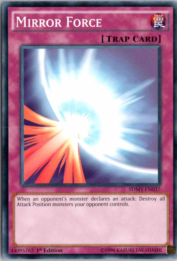 Mirror Force SDMY-EN037 YuGiOh Structure Deck: Yugi Muto trading card — raw and PSA graded price guide