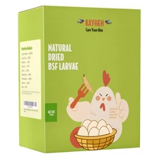 Dried Black Soldier Fly Larvae 10LB Non-GMO BSF Larvae for Chickens More Calc...