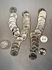 1963P WASHINGTON QUARTER 90% SILVER CH. BU BRILL UNC 40 COIN ROLL TYPE B REVERSE