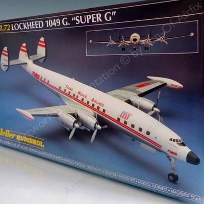 Heller ·  Lockheed Constellation 1049G ''Super G'' ·  1:72 · Komplett und ungebaut