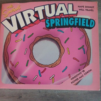 THE SIMPSONS VIRTUAL SPRINGFIELD WINDOWS 95 PC CD-ROM COMPLETE!