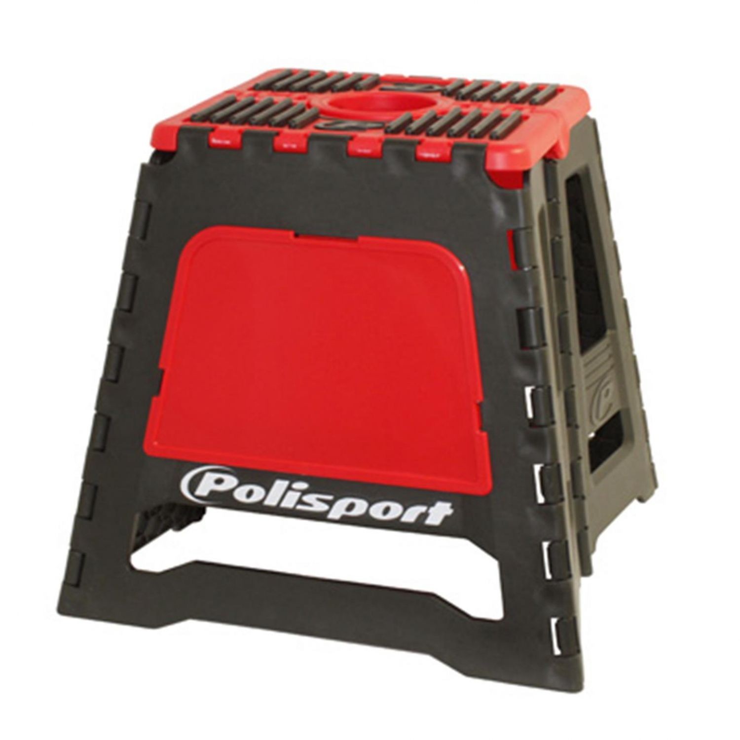 Trépied béquille de stand moto cross Polisport pliable pour atelier MX