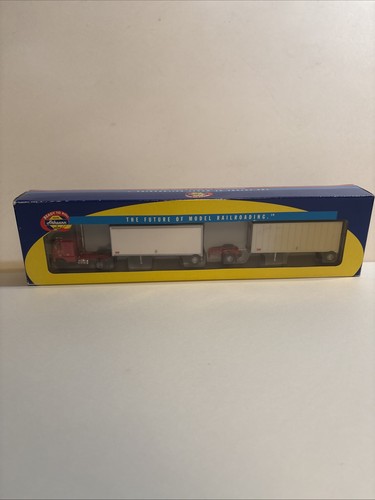 HO ATHEARN 91139 Freightliner y 2 remolques de cuña de 28' líneas de camiones tumbas nuevo | Condition: New