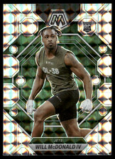 Will Mcdonald IV 2023 Mosaic Prizm Silver Rookie Card RC SP #378 New York Jets. rookie card picture