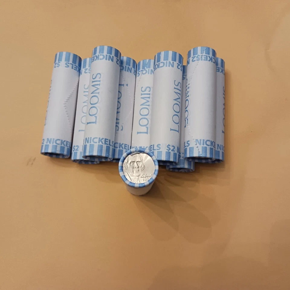 10 Rolls uncirculated bank sealed (obw)  2025 P Jefferson Nickels - Image 4 of 4
