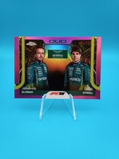 2025 Topps Chrome Formula 1 - F1 Duos Fernando Alonso #168 Pink Refractor /250