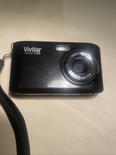 Vivitar ViviCam F128 Black Digital Camera 12MP 2.4" - Tested Working Batteries