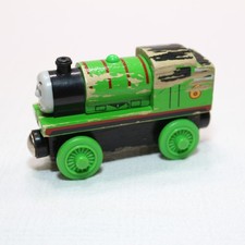 Percy 6 Thomas the Train Tank Engine Wooden Railway Friends 2003 Green