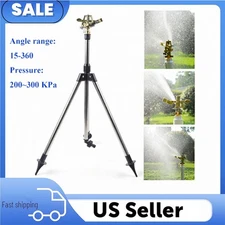 Impact Sprinkler Tripod Base Large Area Water Sprinkler for Lawn Yard Garden US