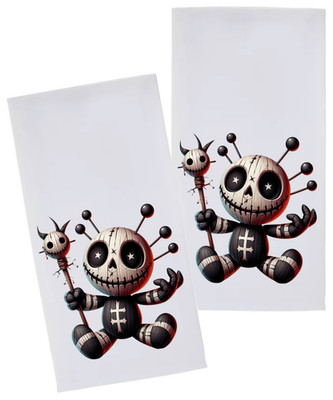 Voodoo Doll Decorative Towel Set Kitchen Loa Veve Spiritual crossroads Vudu