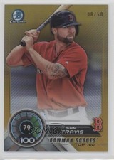 2018 Bowman Bowman Scouts' Top 100 Gold Refractor 8/50 Sam Travis #BTP-79 fm0
