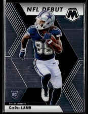 2020 Panini Mosaic #268 CeeDee Lamb Rookie Cowboys Football Card 0303J. rookie card picture