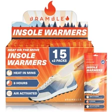 Insole Foot Warmers 15 Pairs - All-Natural Odorless Air-Activated Warmers - U...