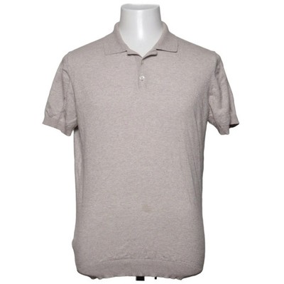 Mango Man, Poloshirt, Größe: M, Beige, Einfarbig, Feinstrick, Herren #lEd
