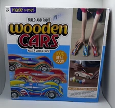 Made By Me Build & Paint Your Own Wooden Cars by Horizon Group, DIY Wood... New