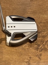 RH TaylorMade Spider EX White 34” Mallet Putter Slant Neck Used