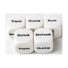 Koplow Foreign Language Dice d6 20mm Shape Words - German (5) New