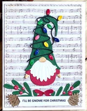 Christmas Gnome & Lights cutting dies + unbranded Girl & Boy Gnome Die Set