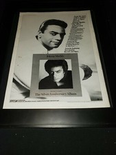 Johnny Mathis The Silver Anniversary Album Rare Original Promo Poster Ad Framed!
