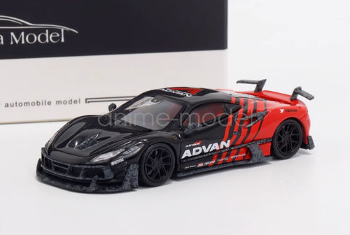 Aurora 1:64 Black Advan F8xx Tributo Mansory Sport Diecast Metal Car Gift - Picture 2 of 6