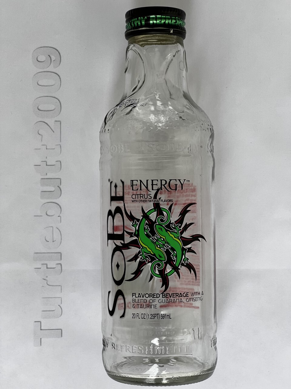 Vintage Bottle SOBE Energy Citrus 20 oz empty bottle SoBe