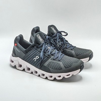 Close-up view of ON Cloudswift CloudTec outsole technology showing individual cloud elements