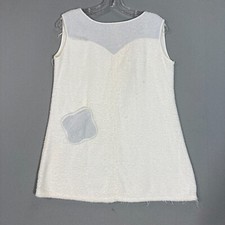 VTG 60s 70s Terry Cloth Swim Coverup Dress Womens Small Medium Mod AS IS 